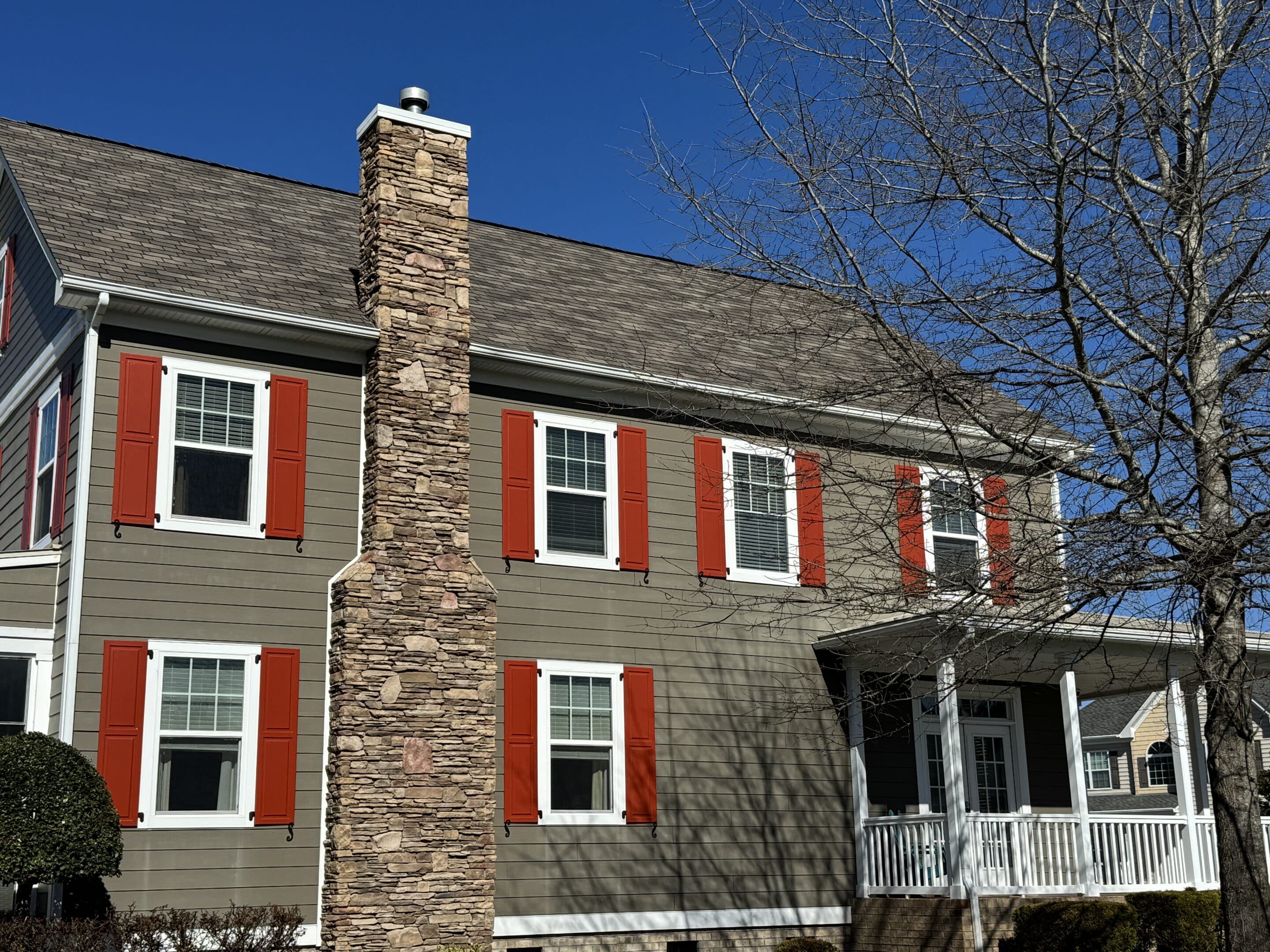 GAF Woodlands roof shingles on Chesapeake VA home